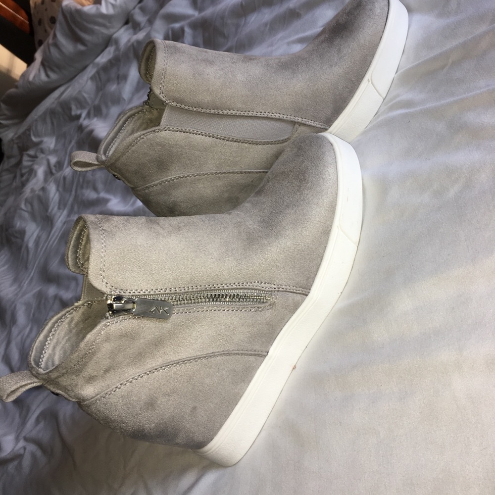Grey Wedge Shoes
